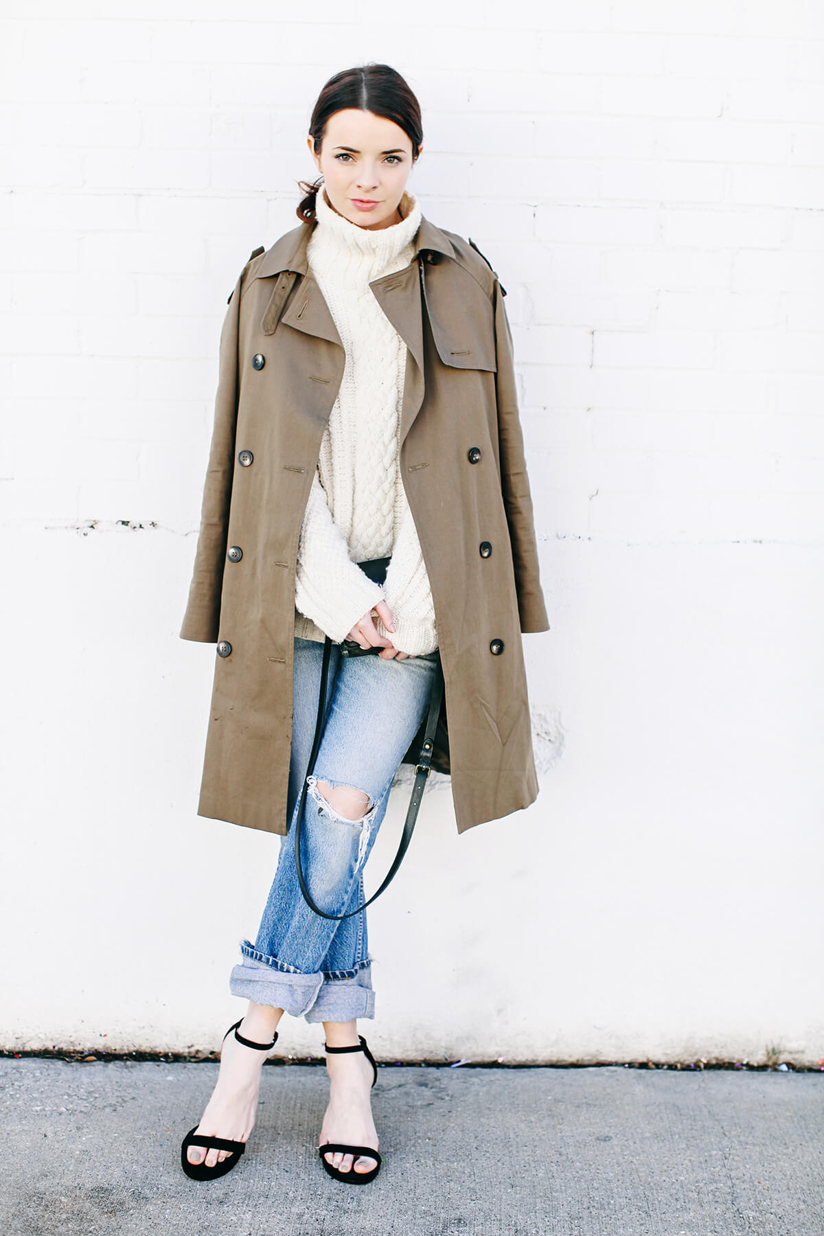 NEARLYNUDE sandals and trench coat on seaofshoes.com