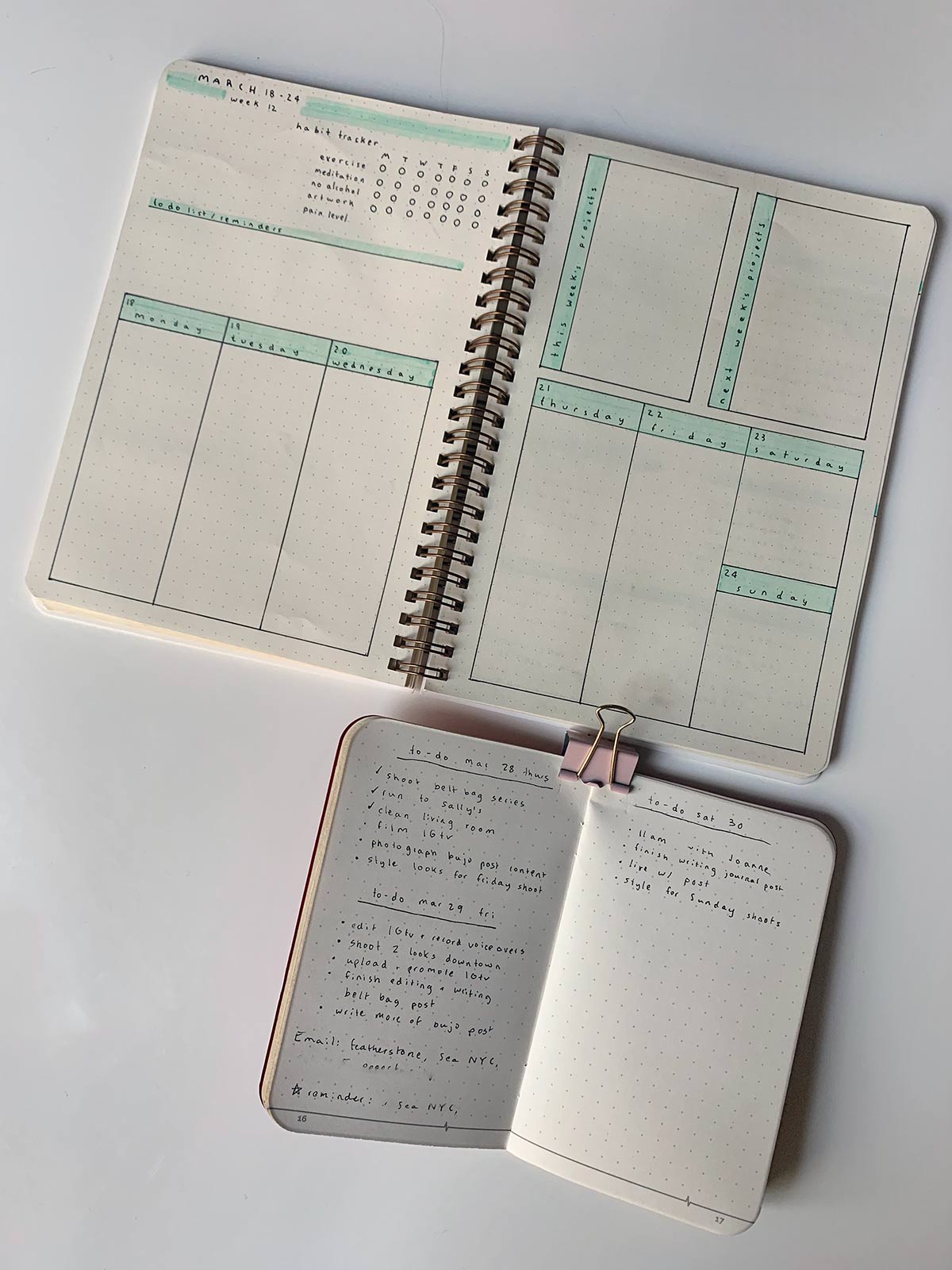 Mini Bullet Journal Planners 