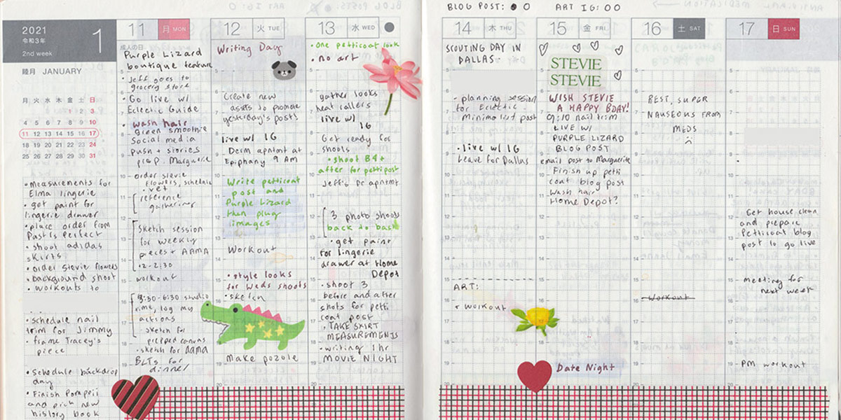 This r was able to fit her hobonichi weekly into an LV