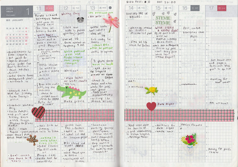 How I Use my Hobonichi Planner Sea of Shoes